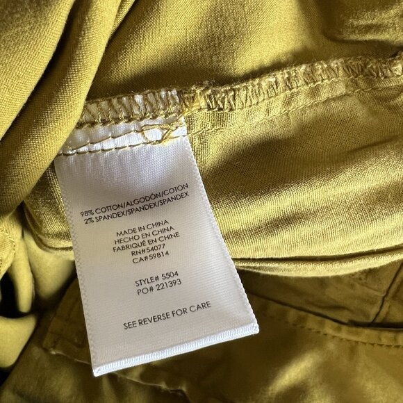 Cabi The Tracker Jogger In Marigold #5504 Pants SZ 2 Women’s Stretch Yellow Gold - Picture 8 of 9